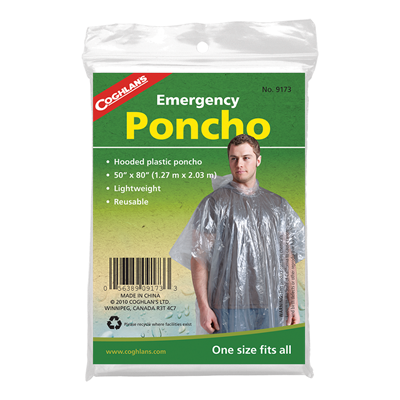 Coghlans Emerency Poncho - Sportinglife Turangi